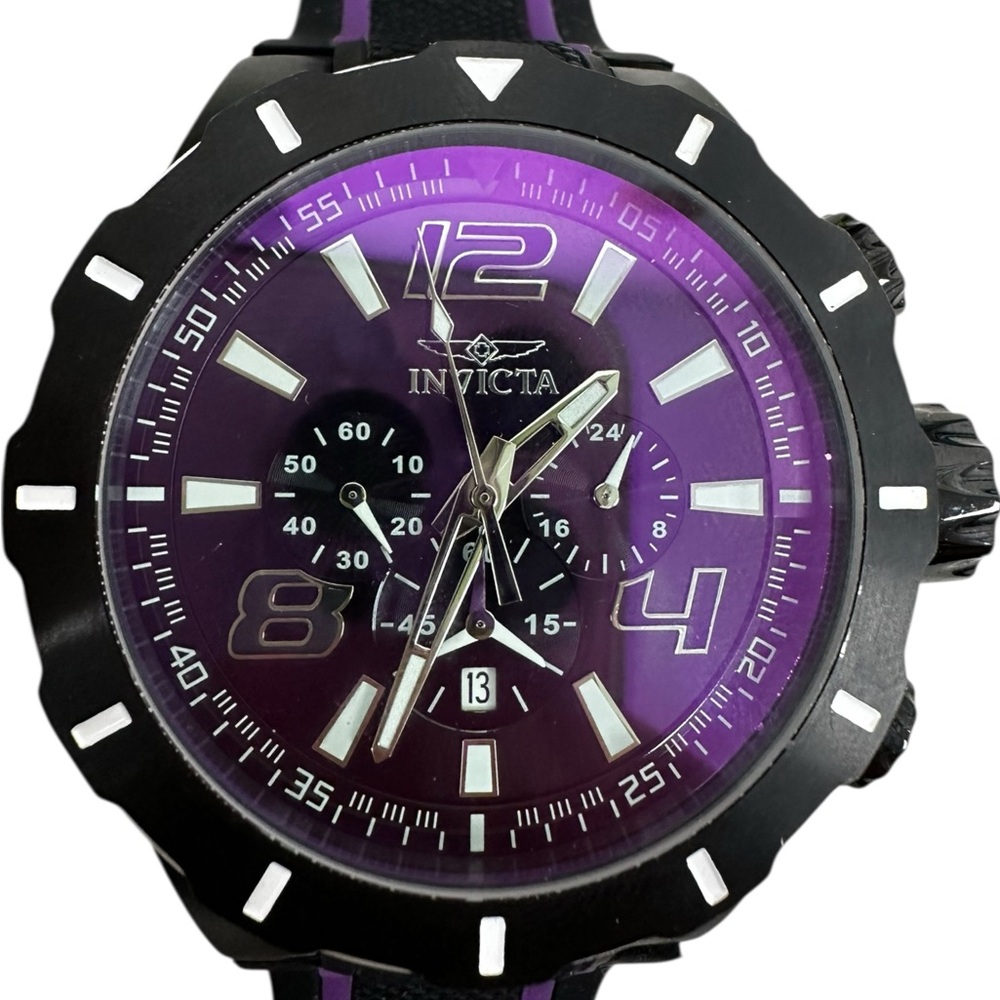 Invicta S1 Rally Black and Silver Chronograph